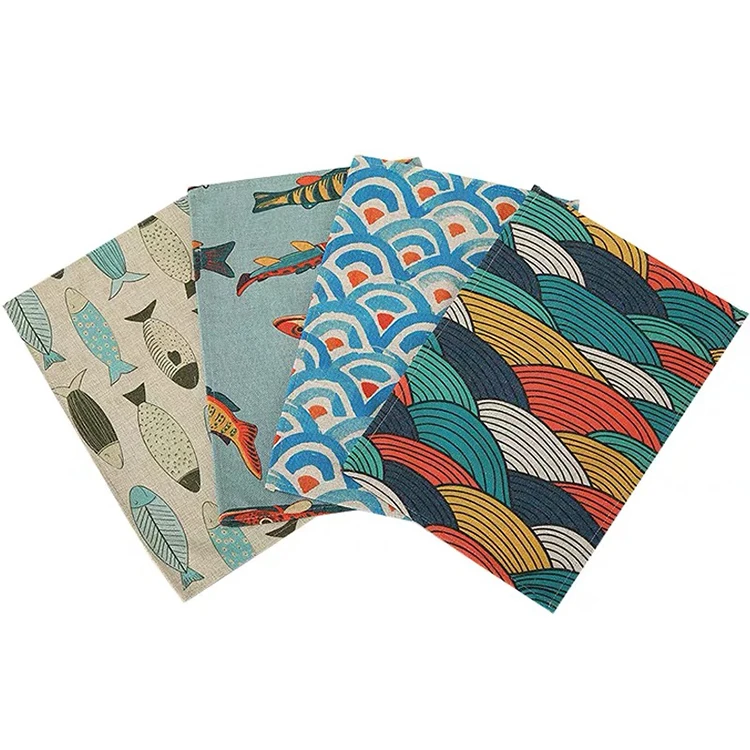 Customized digital printed Dish Cloth Cotton Kitchen Towel Basket Kitchen Tea Towel 100% Cotton