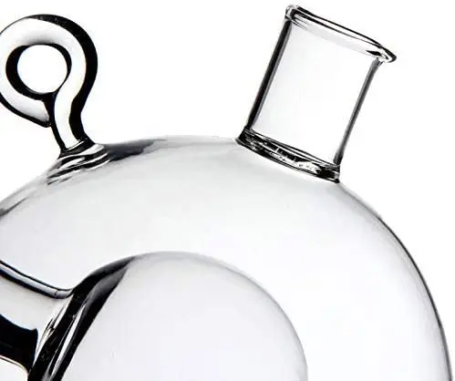 Olive Oil and Vinegar Dispenser Cruet Bottles 2 in 1 Transparent Glass Oil Bottles for kitchen Cooking Container