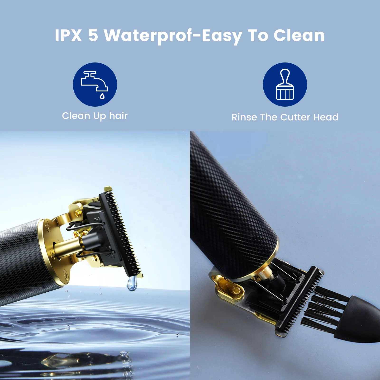 T9 Hair Trimmer  Cordless Trimmer Men 0mm Baldheaded Hair Clipper Finish Hair Cutting Machine