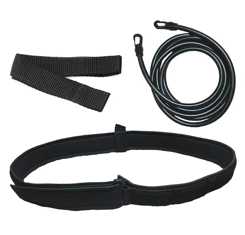 Swimming Tether Stationary Harness Bungee Resistanc Cords Bands Swim Training Belts Resistanc Elastic Belt
