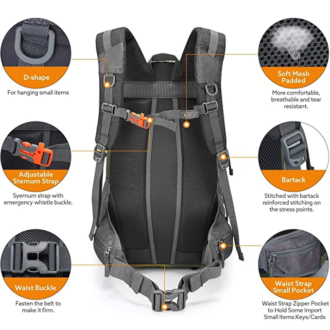 Легкий водонепроницаемый уличный рюкзак для походов альпинизма путешествий вместительный