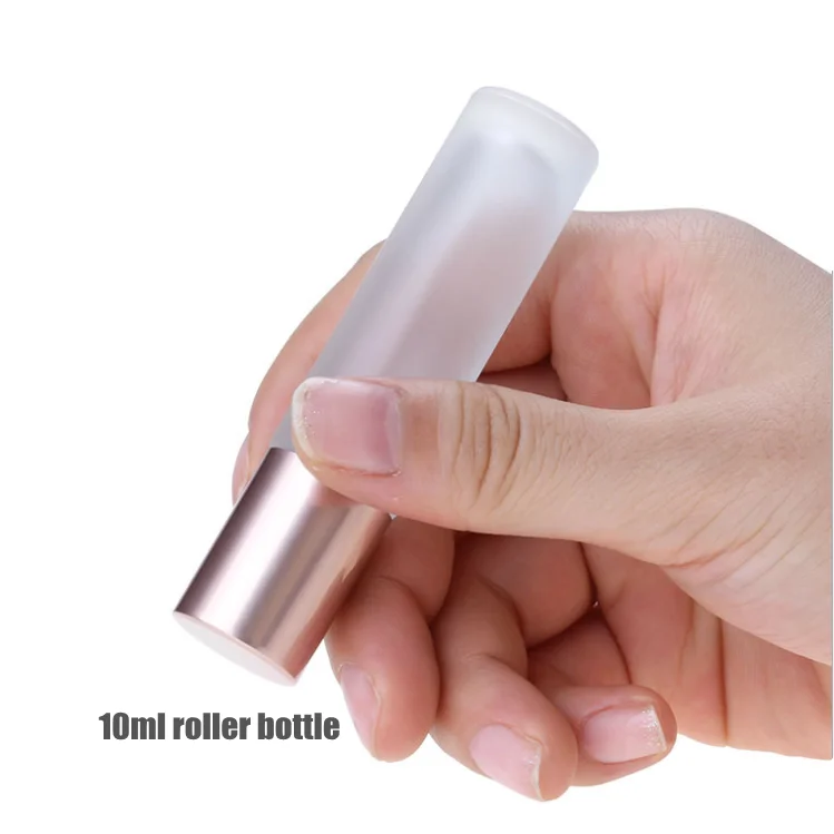 10ml 30ml 50ml 100ml matte frosted skincare glass dropper bottles essential oil bottle with rose gold dropper top