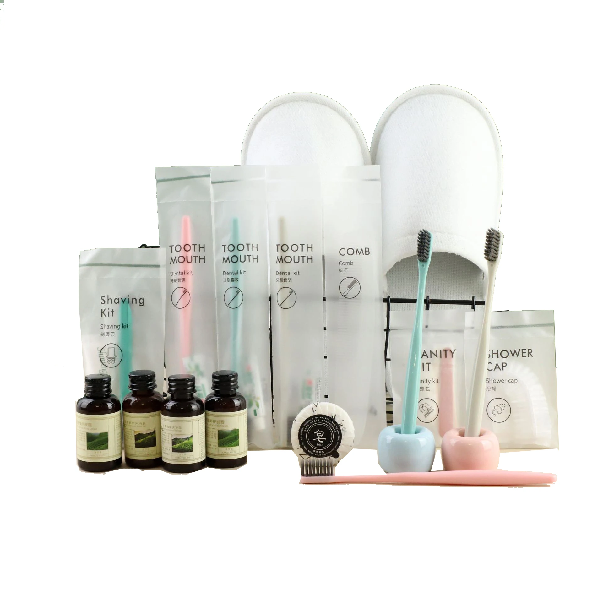Factory Customized Hotel Toiletries Supplies Disposable Hotel Airline Amenities Set Wholesale