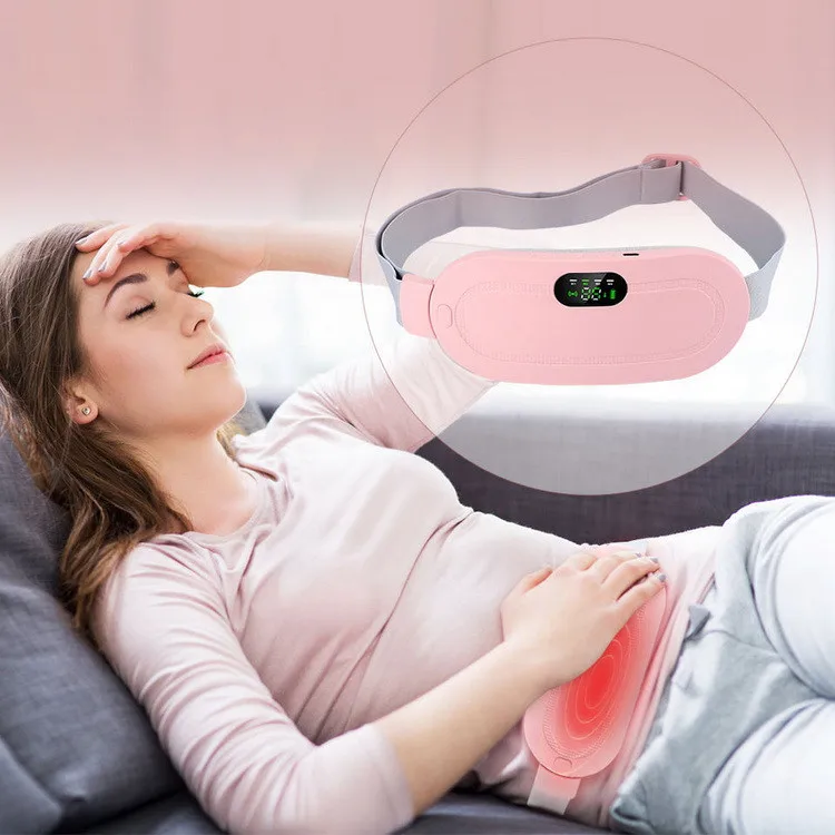 Wholesale Smart Pain Relief Warm Palace Belt Portable Electric Women Periods Massager Menstrual Heating Pad For Menstrual Cramps