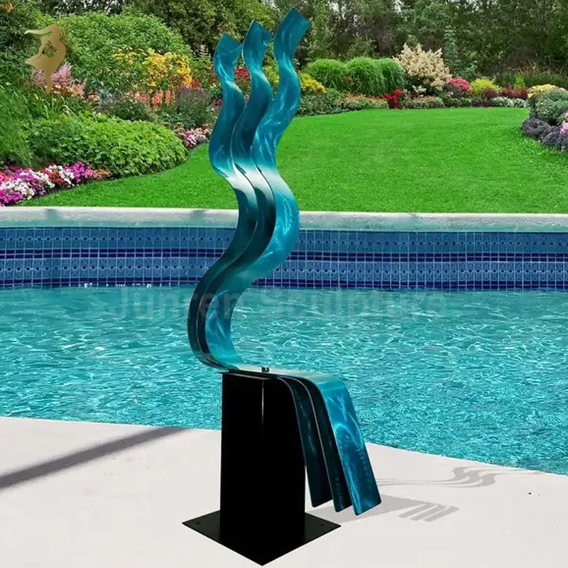 customized painting stainless steel sculpture for sale