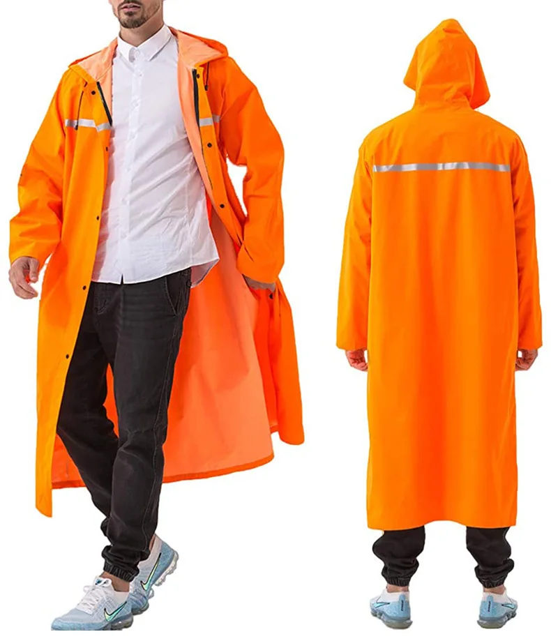 Durable High Quality Rain Cloth Rain Poncho Polyester 100% Waterproof with Hood for Raining Worker Peoples