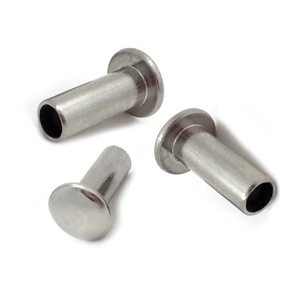 Rivets manufacturer round head aluminium 0.8mm tubular semi rivets semi-tubular shoulder rivets