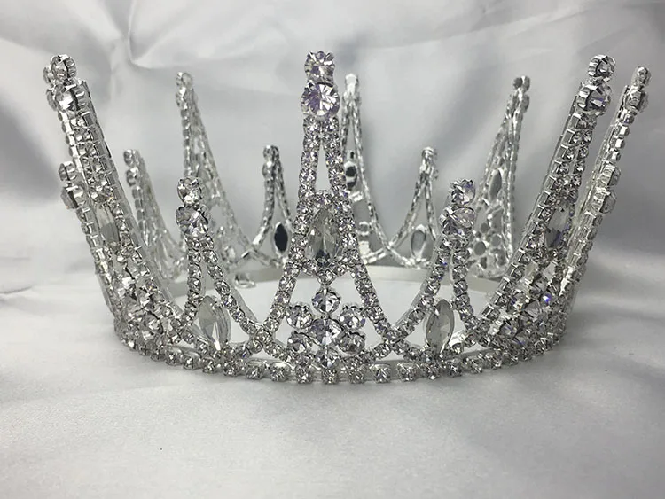 Custom Crystal Full Round Crown Beauty Wonderful Crowns