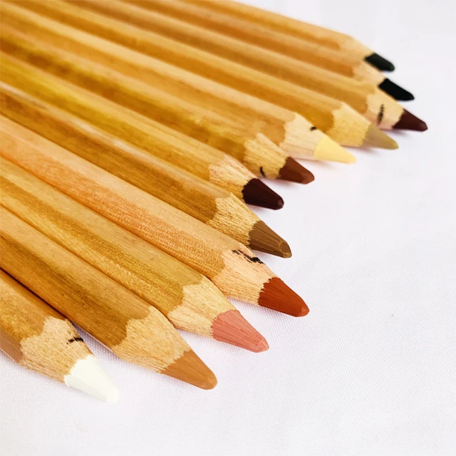 Amazon hot selling 12 colors soft pastel pencil for drawing