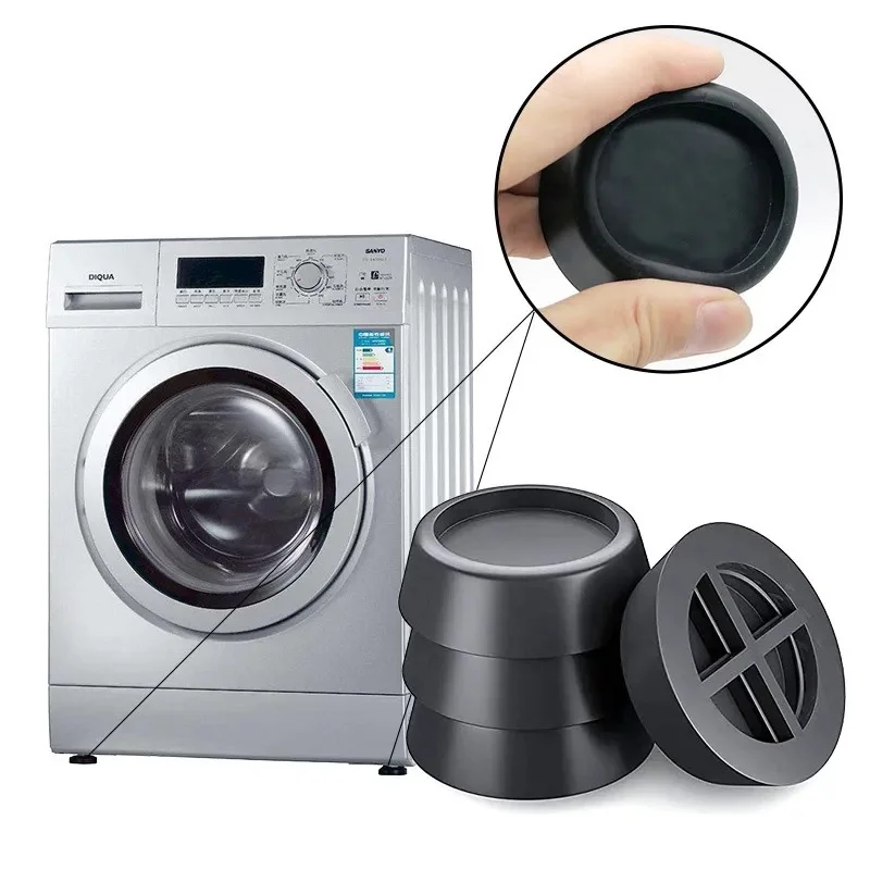 Washing Machine Anti Vibration Pads Washing Machine Stabilizer Anti-Walk Dryer & Washer Furniture Machine Foot Base Pads