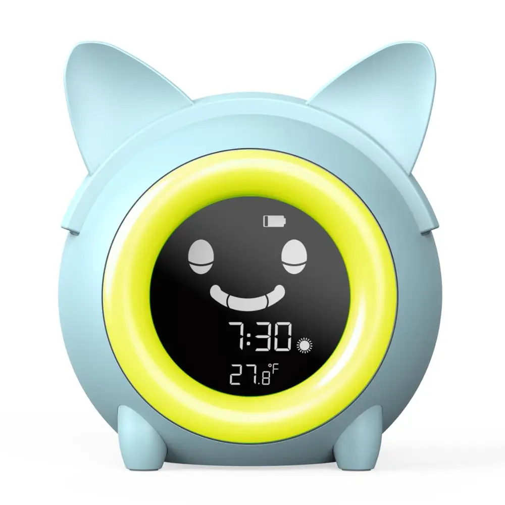 Home Mini Decor Day Night light Children Sleep Trainer Kids smart Alarm  Clock  Bedroom digital &analog-digital clocks suppliers