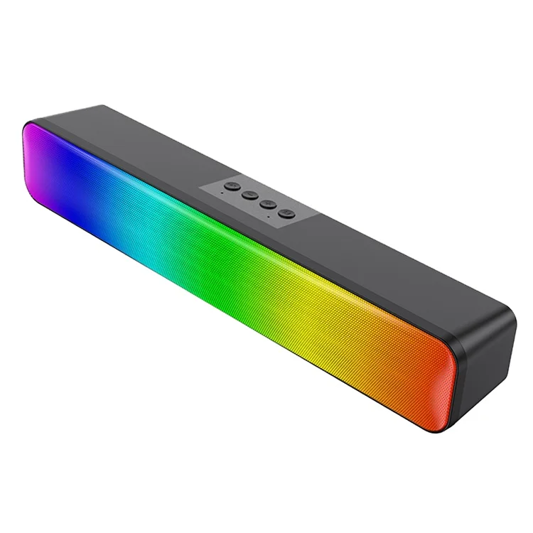 New Rgb Lights Wireless Soundbar Speakers Super Bass Home Theatre System Supported Tv Computer Phones Speaker