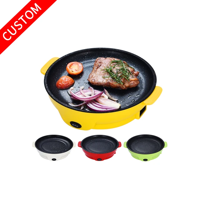 BBQ Home Electric Frying Pan Portable Mini Non-stick Electric Baking Pan For Home Appliances