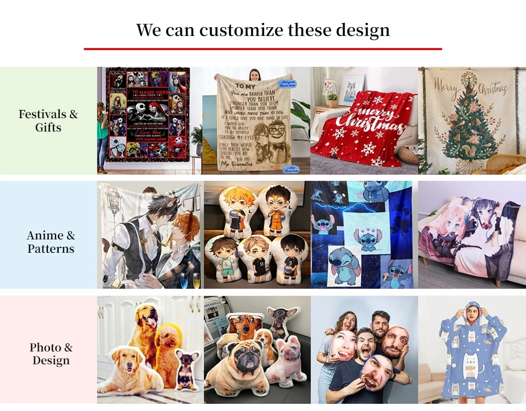 Wholesale Kids Adult Soft Warm Sweatshirt Hooded Blankets Fleece Sherpa Custom Printed Oversized Wearable Hoodie Blanket