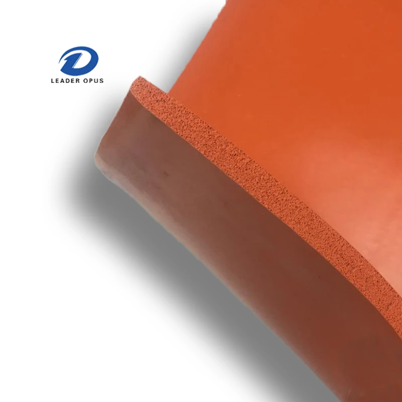
Heat Insulation Colorful Red Silicone Rubber foam for heater machine 