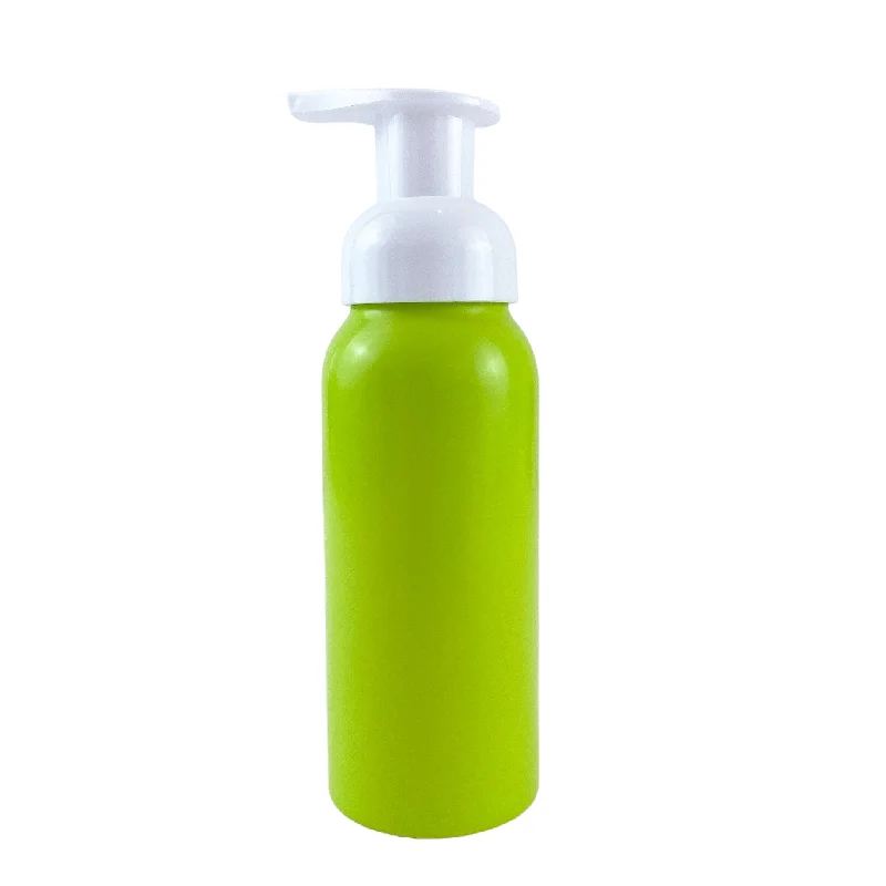 Custom Metal 250ml Empty foaming bottle Aluminum foaming sprayer bottle free sample hand soap dispenser bottle