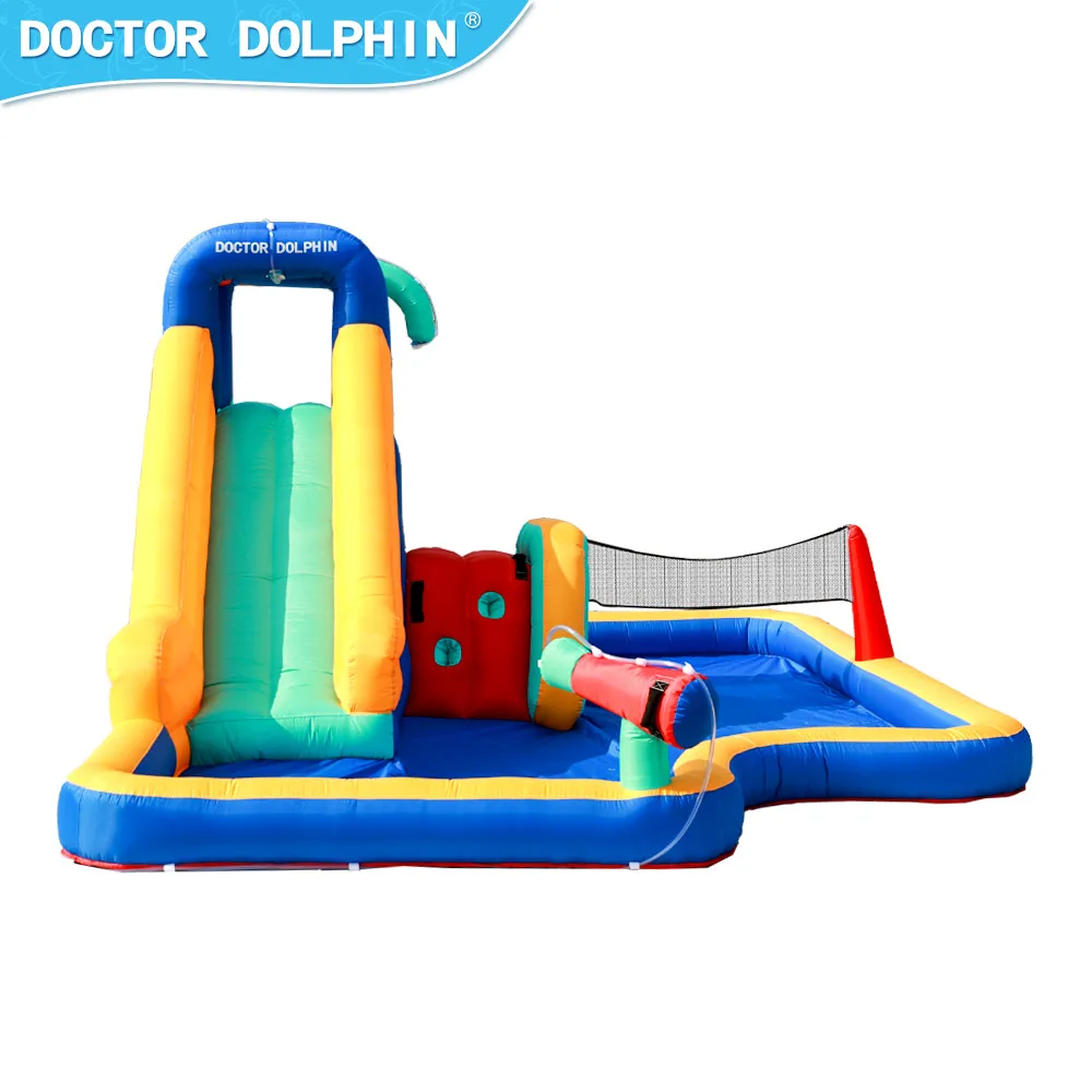 Doctor Dolphin Newly Designed High Quality Outdoor Playground Pool Inflatable Bouncer Kids Commercial Bounce House