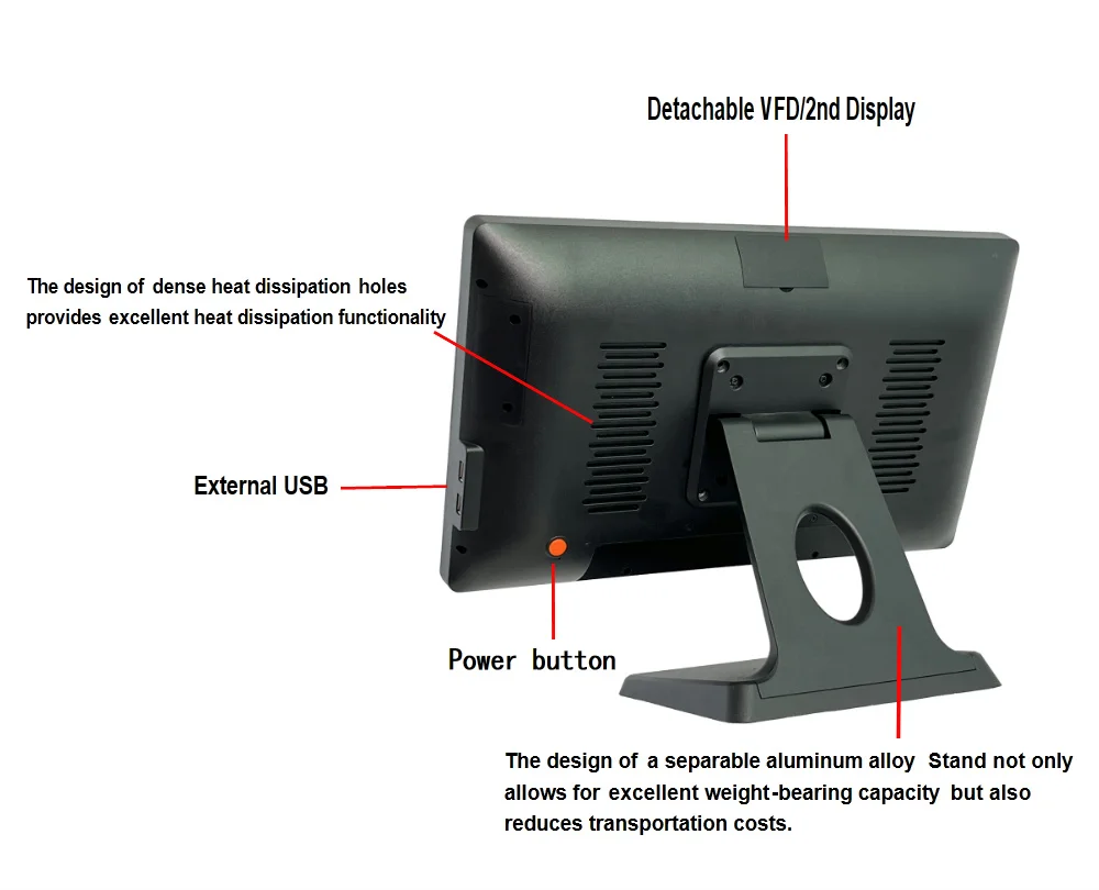 OEM/ODM epos windows pos sistema all in one POS hardware touch screen bill machine  pos system