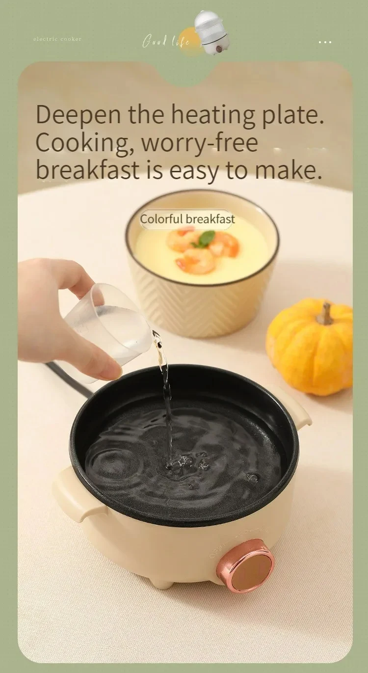 Home Egg Steamer Cooker Boiler with Multi function grill fried egg