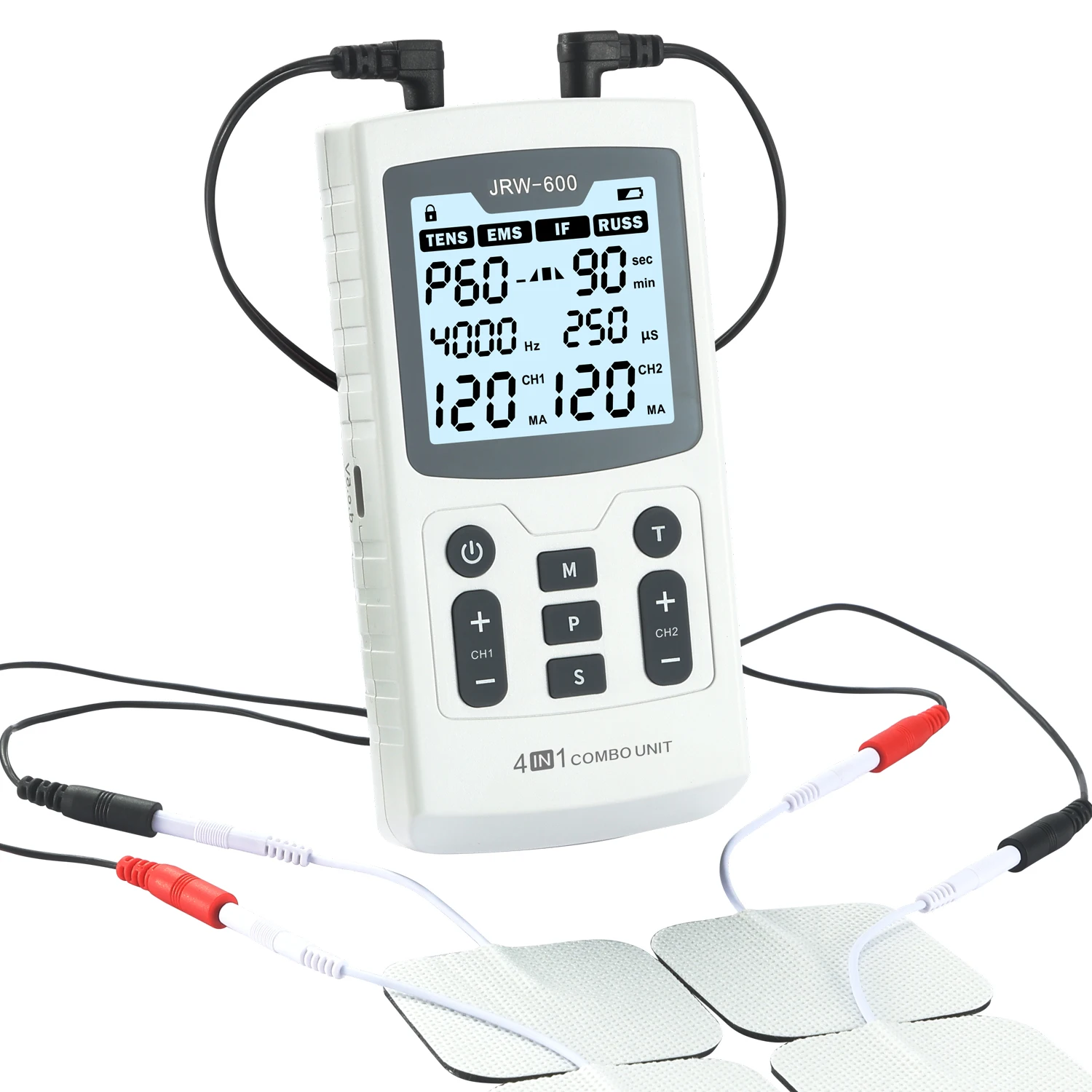 Ems Machine Tense Unis Interferential Therapy Russia Current With Usb Cable For Pain Relief Muscle Training