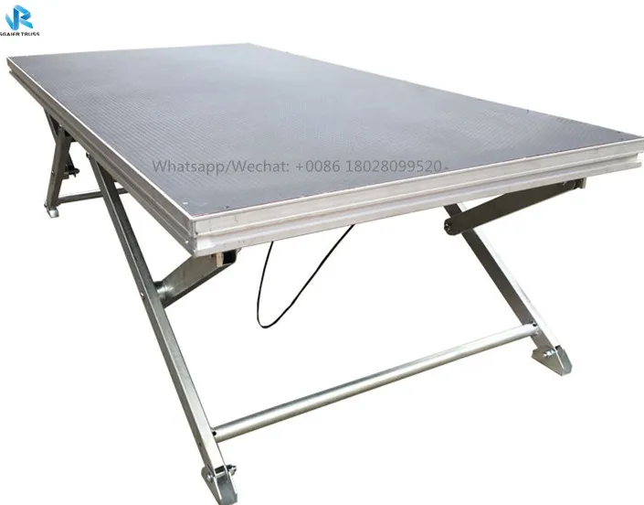 2M x 1M Heavy Duty Portable Stage - Scissor Platform (Adjustable to 5 positions)