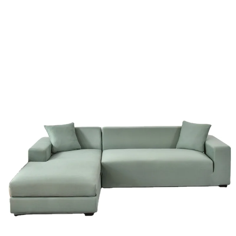 Чехол для дивана L-образной формы, эластичное покрытие из 2 предметов, секционное защитное покрытие для детской мебели, собак, кошек