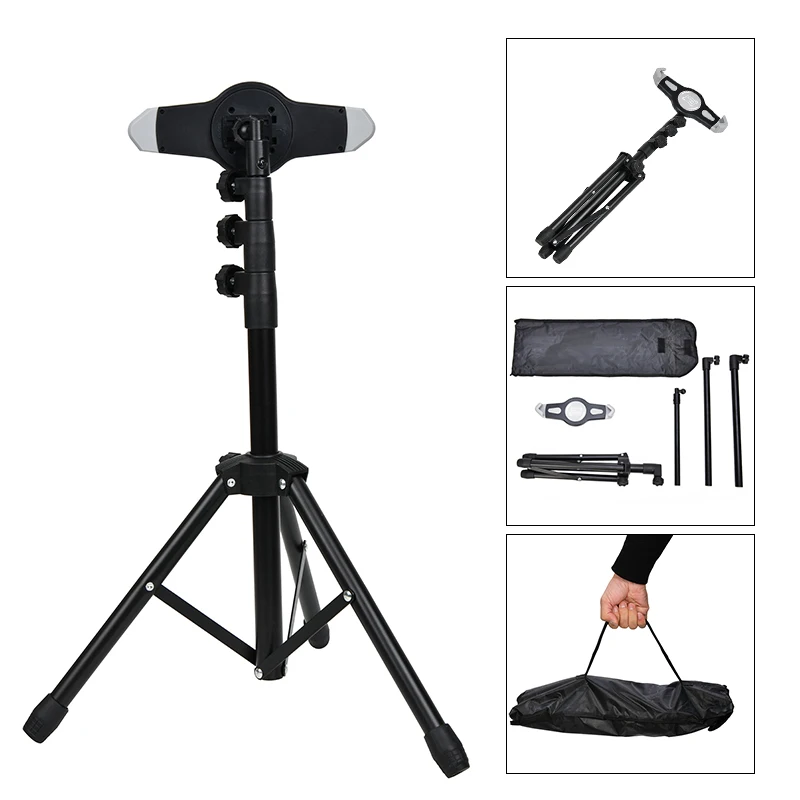 Hot sell metal foldable tablet pc tripod  floor stand holder for ipad pro