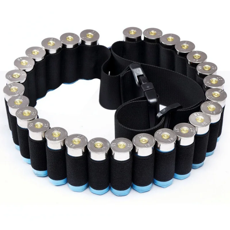 Outdoor sports 27-hole shotgun belt tactics, bullet belt CS field hunting shotgun sheltering belt