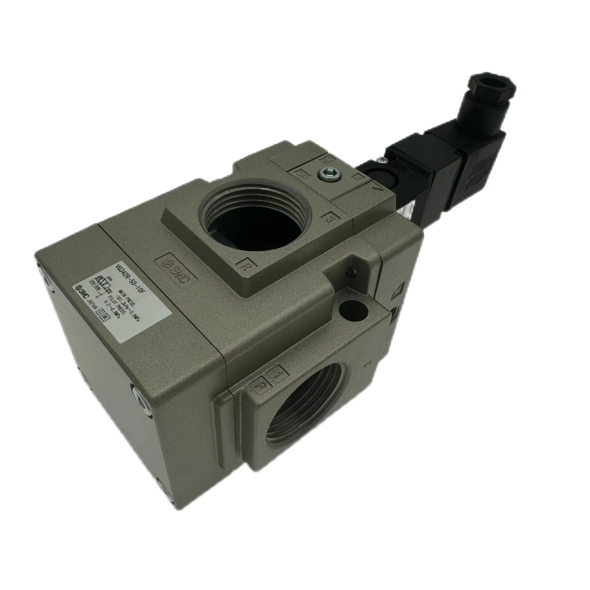 SMC VG342 Series 3 Port Solenoid Valve Pilot Operated Poppet Type Rubber Seal VG342R-5D-10F