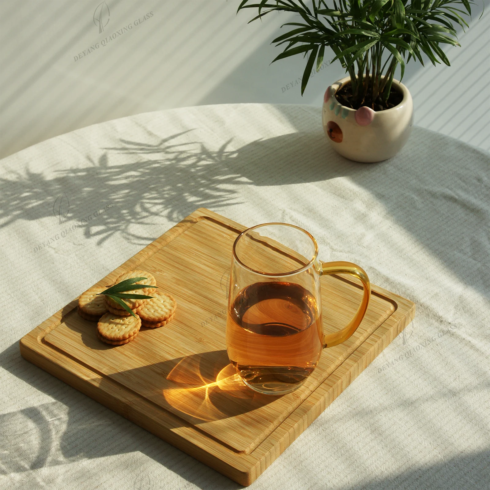 Wholesale Factory Small Clear Mug Glass Dessert Drink Coffee Tea Cups Set 6 pcs Designed for Coffee Water Borosilicate Glass