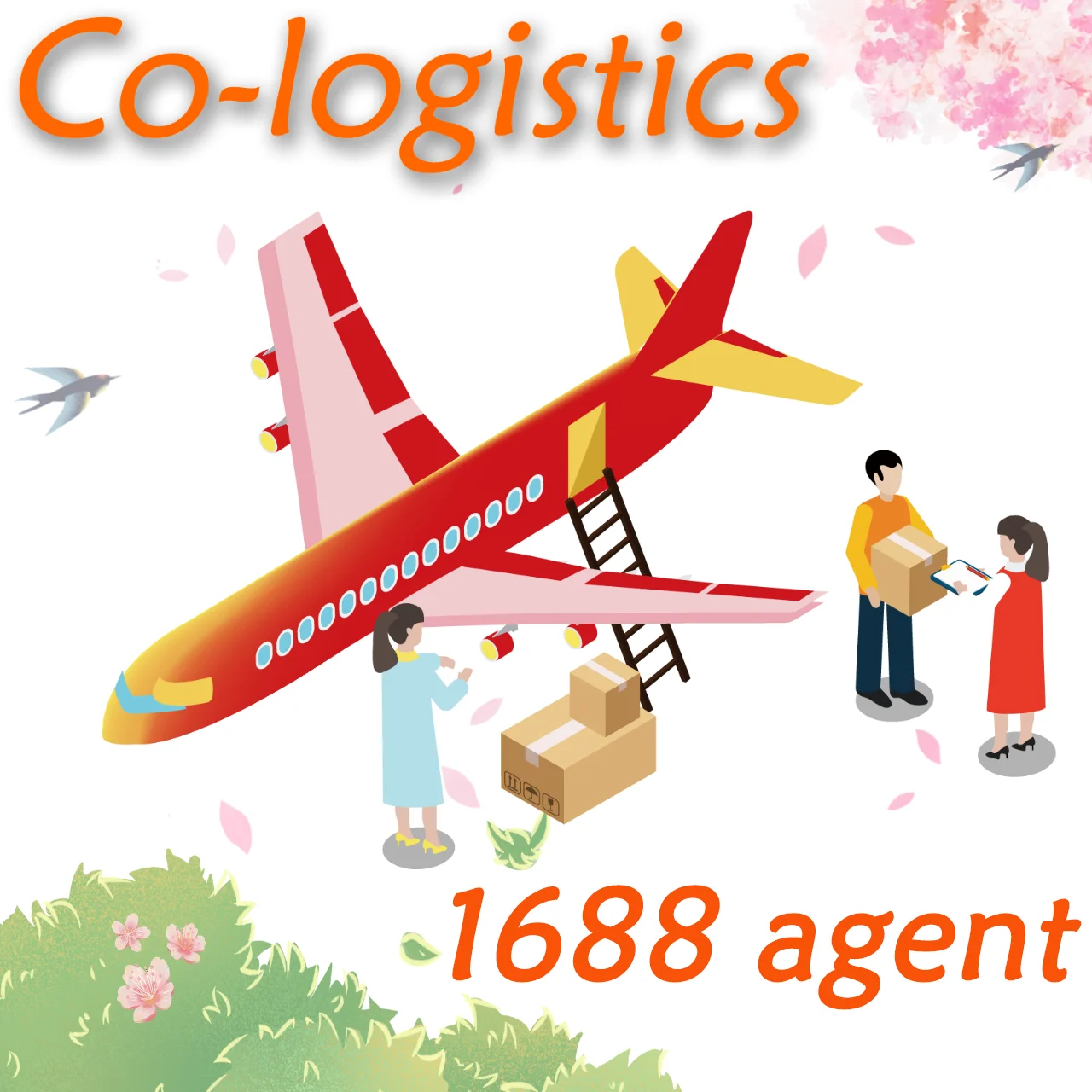 Handling Charge air freight from Shanghai to Europe   door to door shipping agent low freight rates and  warehouse service