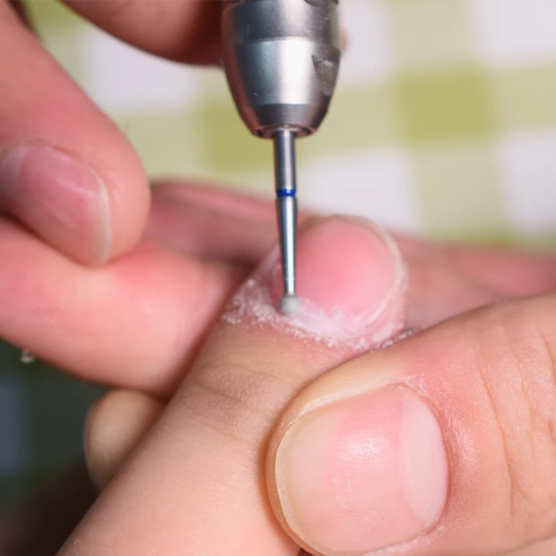 5 in 1 Ceramic Diamond Electric Rotary Burr Manicure Gold Bit Set 3-Way Carbide Nail Drill Filing Bits