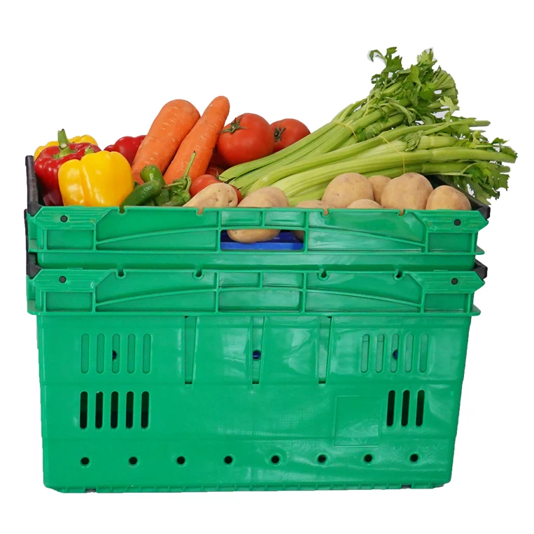 Plastic fruits crates for storage plastic crate with handle manufacturer