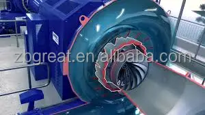 Mini Hydro Turbine Use Permanent Magnet Generator Low RPM High Efficiency