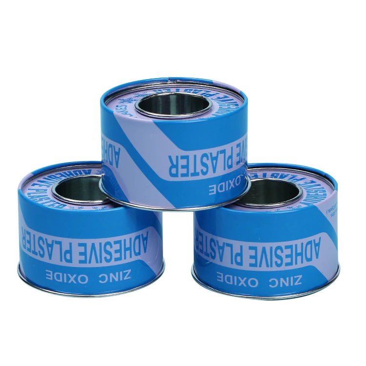 zinc oxide adhesive plaster tape in tin surgical