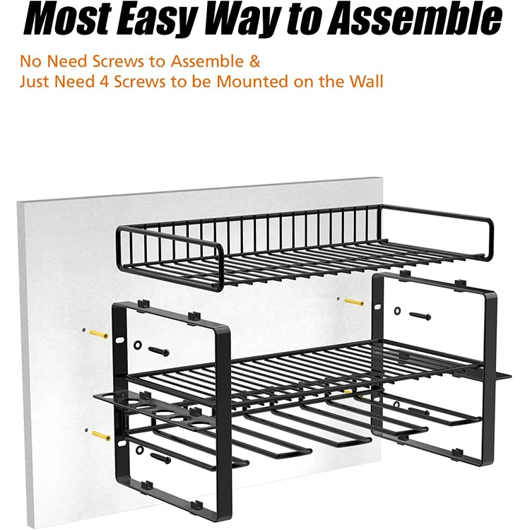 Power Tool Organizer Holder 3 Layers Color Box Wall Mount Style StorageTool Organizer Rack shelf Holder Power Tool Workshop