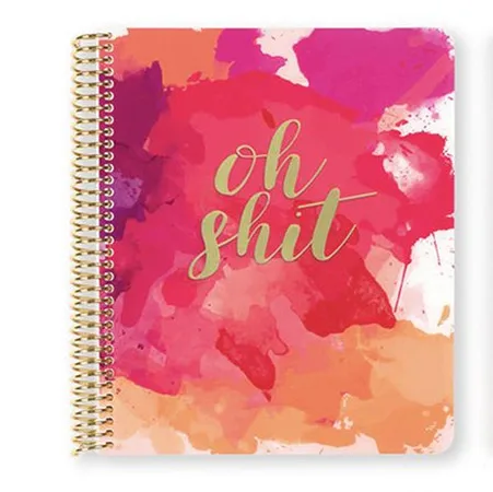 2024 custom journal leather budget hardcover notebook for students