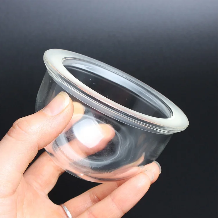 Custom Glass Lamp Cover Pressed Tempered Transparent Explosion-proof Lamp Glass Lampshade