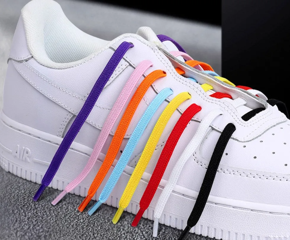 Sneaker Flat Lazy Shoelace No Tie Elastic Shoelace With Metal Aglet Shoelace Tips