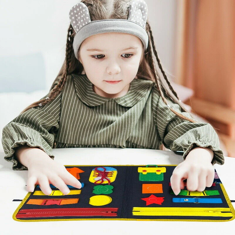 Early Childhood Education Toys Felt Education Dressing Learning Board Letters Detachable Children Busy Board