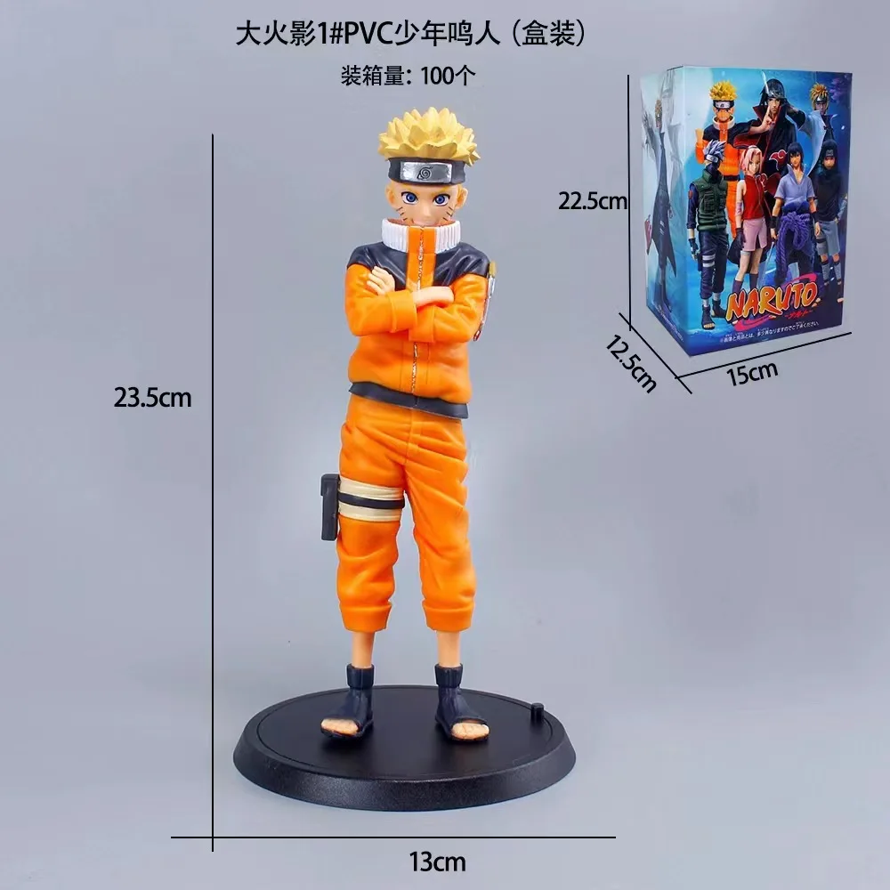 16 style  Anime Na ruto action Figure  pvc Model toys Kakashi Sasuke Action Figure With Color Box For Kids Gift