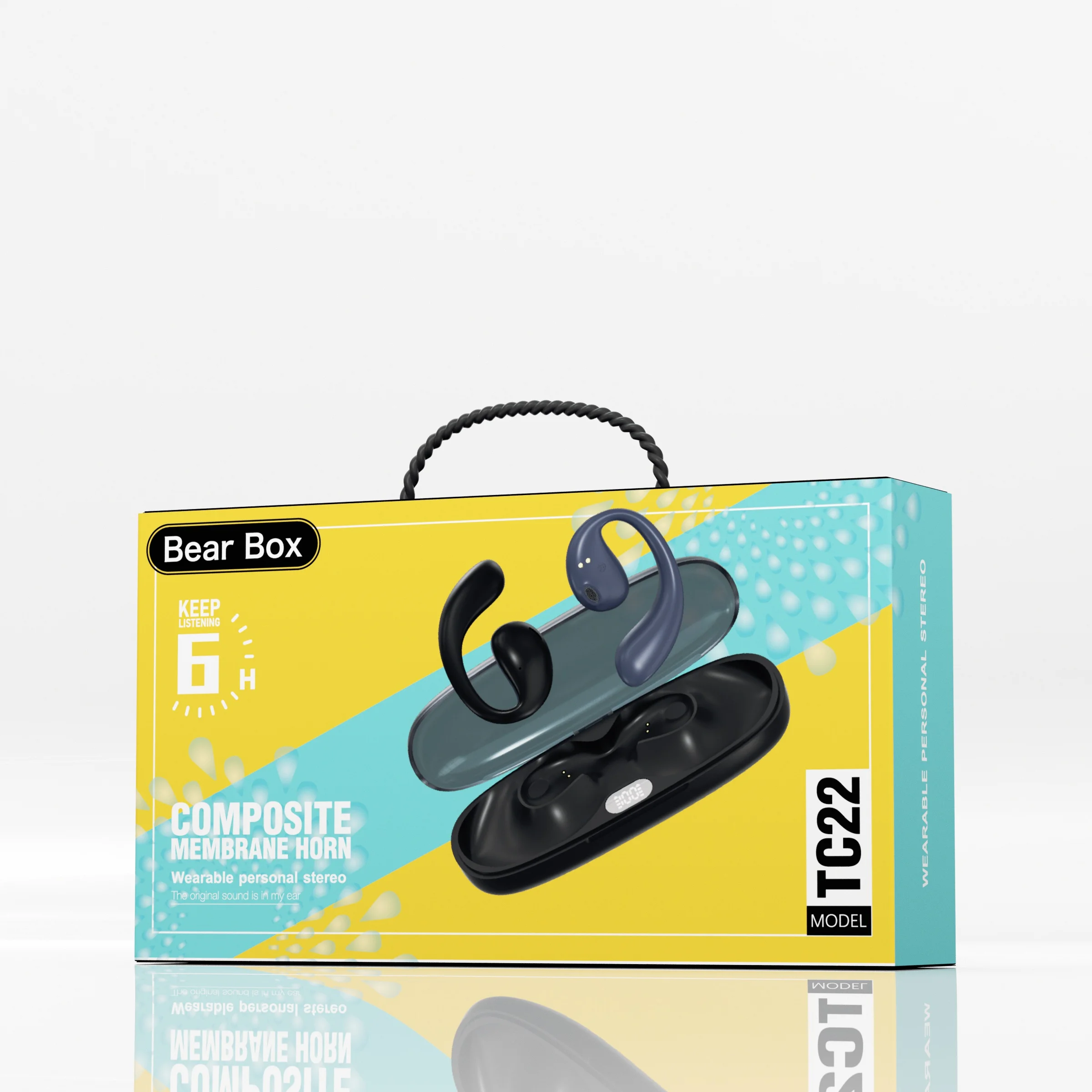 Fashion Earphone Products Packaging Paper Box Design With  Logo