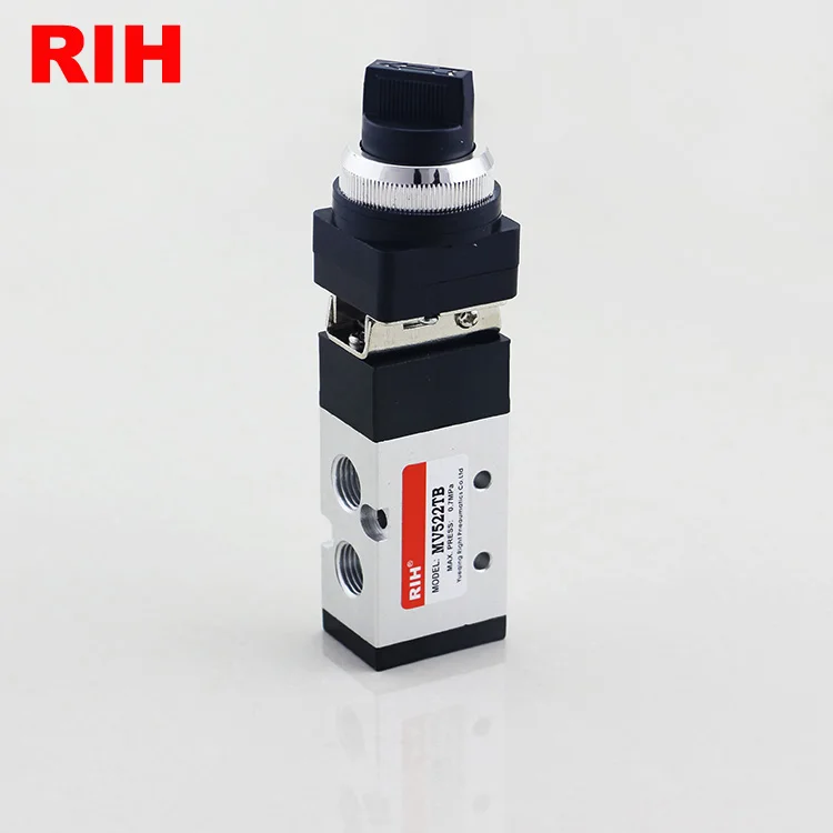 MV322 Series 3/2 Way MV322TB Pneumatic Selector Switch Air Valve Push Button Mechanical Valve