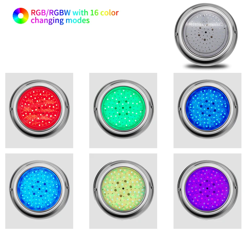 Refined IP68 12V led surface mounted Underwater Lights 6W 10W 15W LED Swimming Pool Light lampe piscine luz da piscina