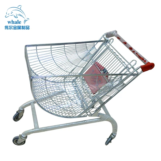 Китайская фабрика магазин-производитель стальная тележка для продуктов пластиковая супермаркета с 4 колесами в европейском