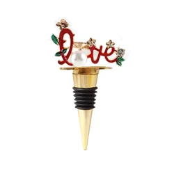New bar tools Creative Metal Alloy Red Wine Stopper Christmas Gift Snowflake Wine Stopper Party Favors Deer Wine Topper Stopper
