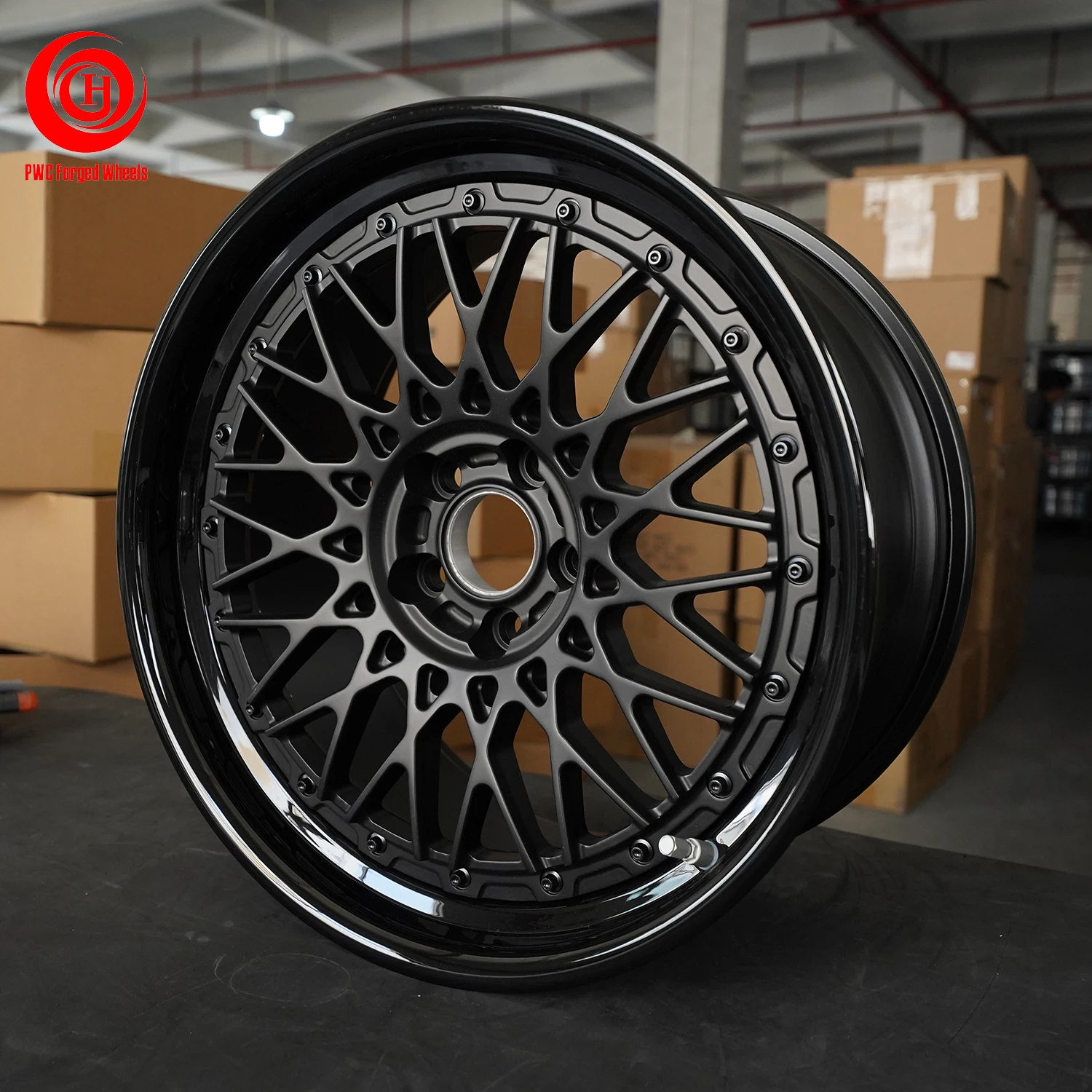 Deep Dish Rims 4x114.3 5x114.3 6x114.3 3 Piece Forged Wheel for lexus