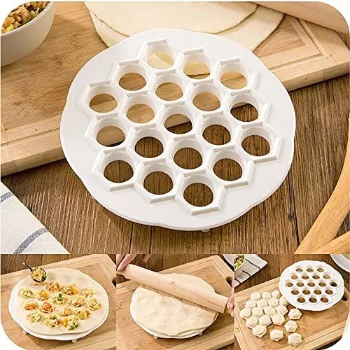 Food Grade Plastic Dumpling Mold tray with 19 Holes Russian Pelmeni Maker Dumplings Maker plastic mold machine Dumpling Press