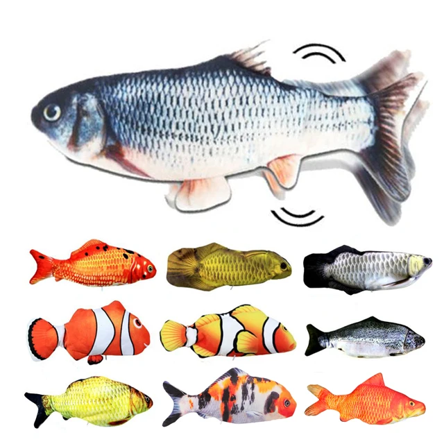 Cheap flippity fish interactive cat toy fish toy flippity electronic cat dog pet