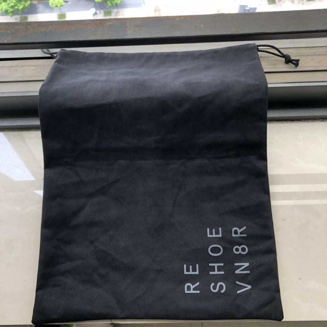 White Cotton Flannel Dust Bag for